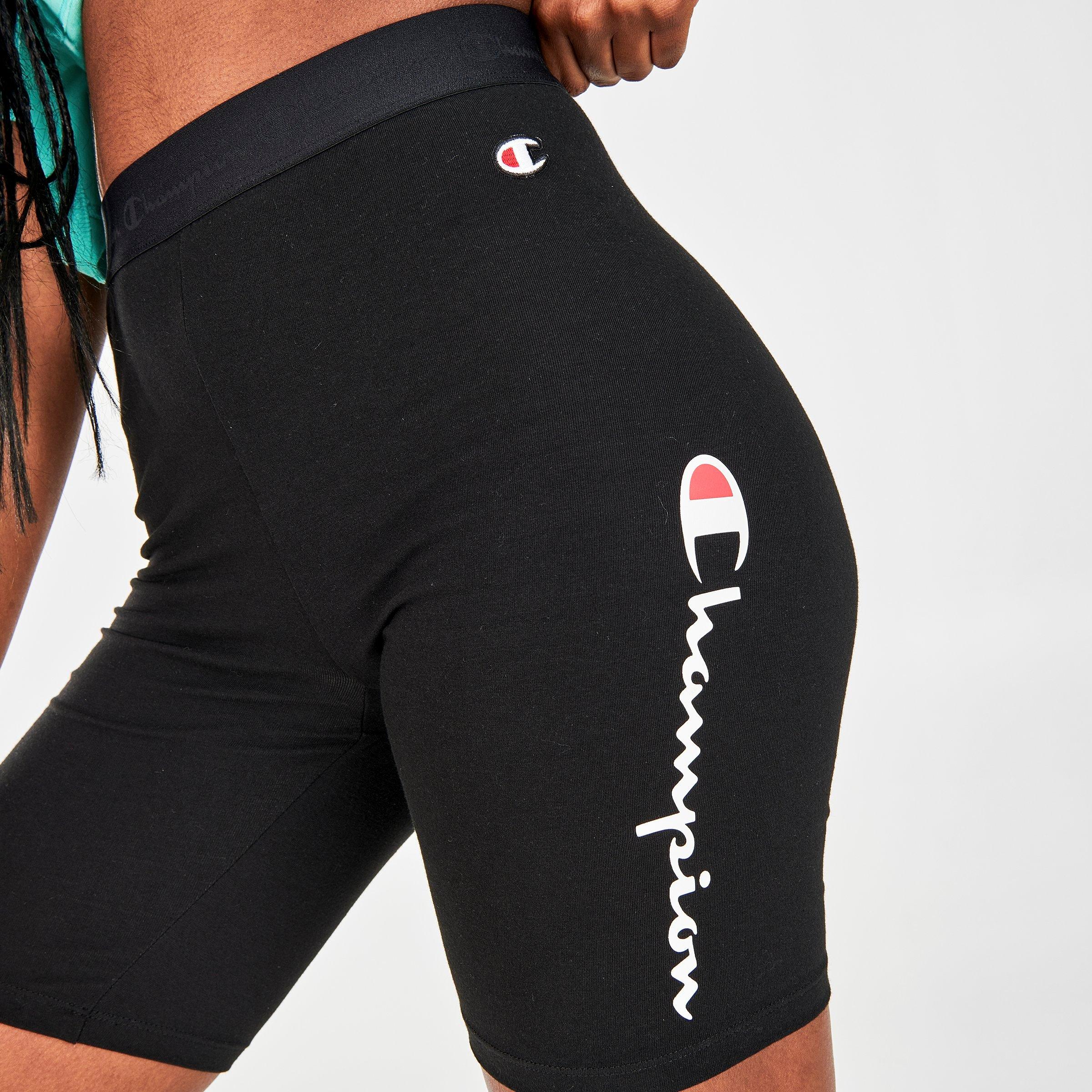 black cotton bike shorts