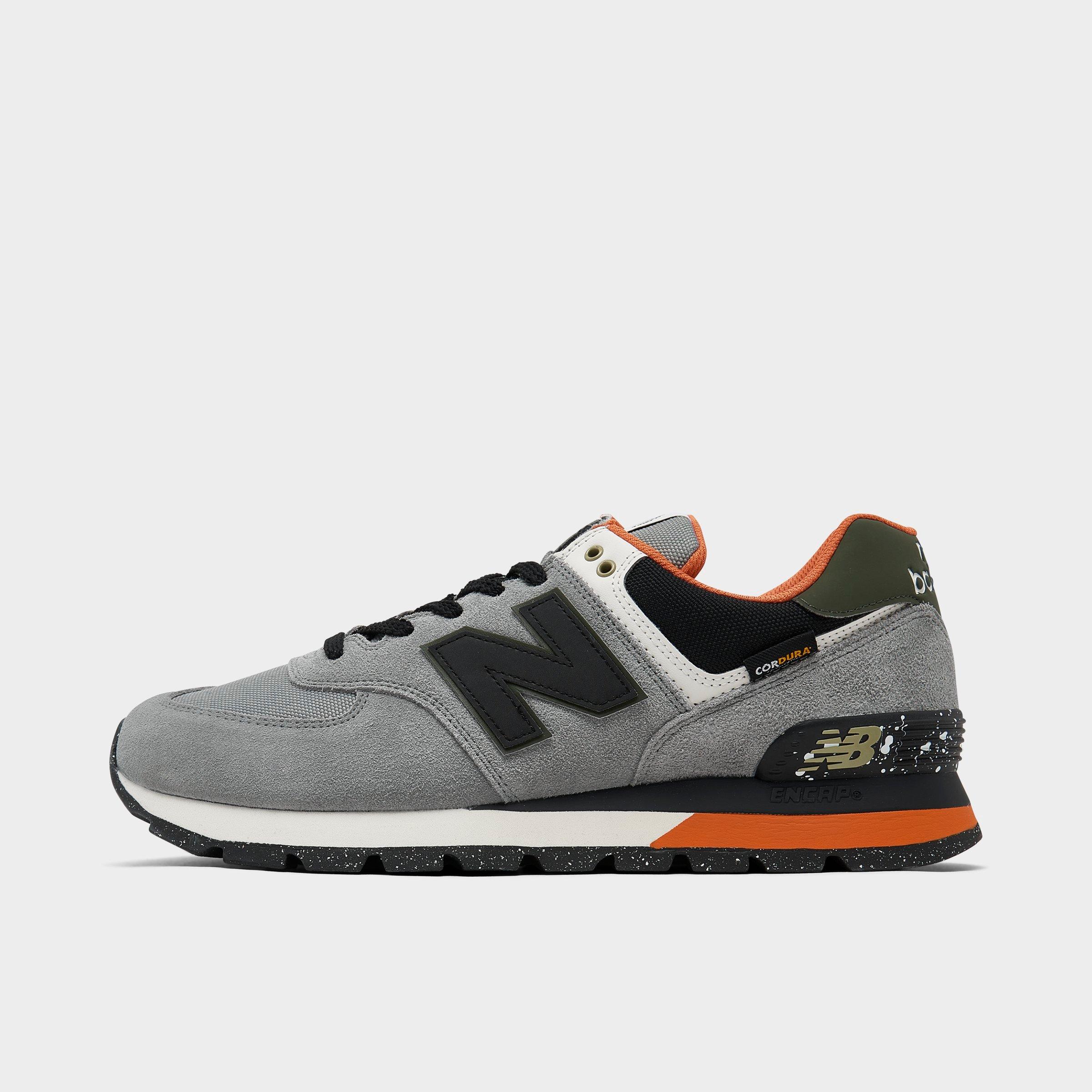 new balance 574 black and orange