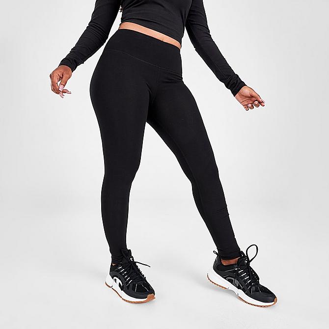 Back Left view of Women's Champion LIFE Everyday Leggings in Black Click to zoom