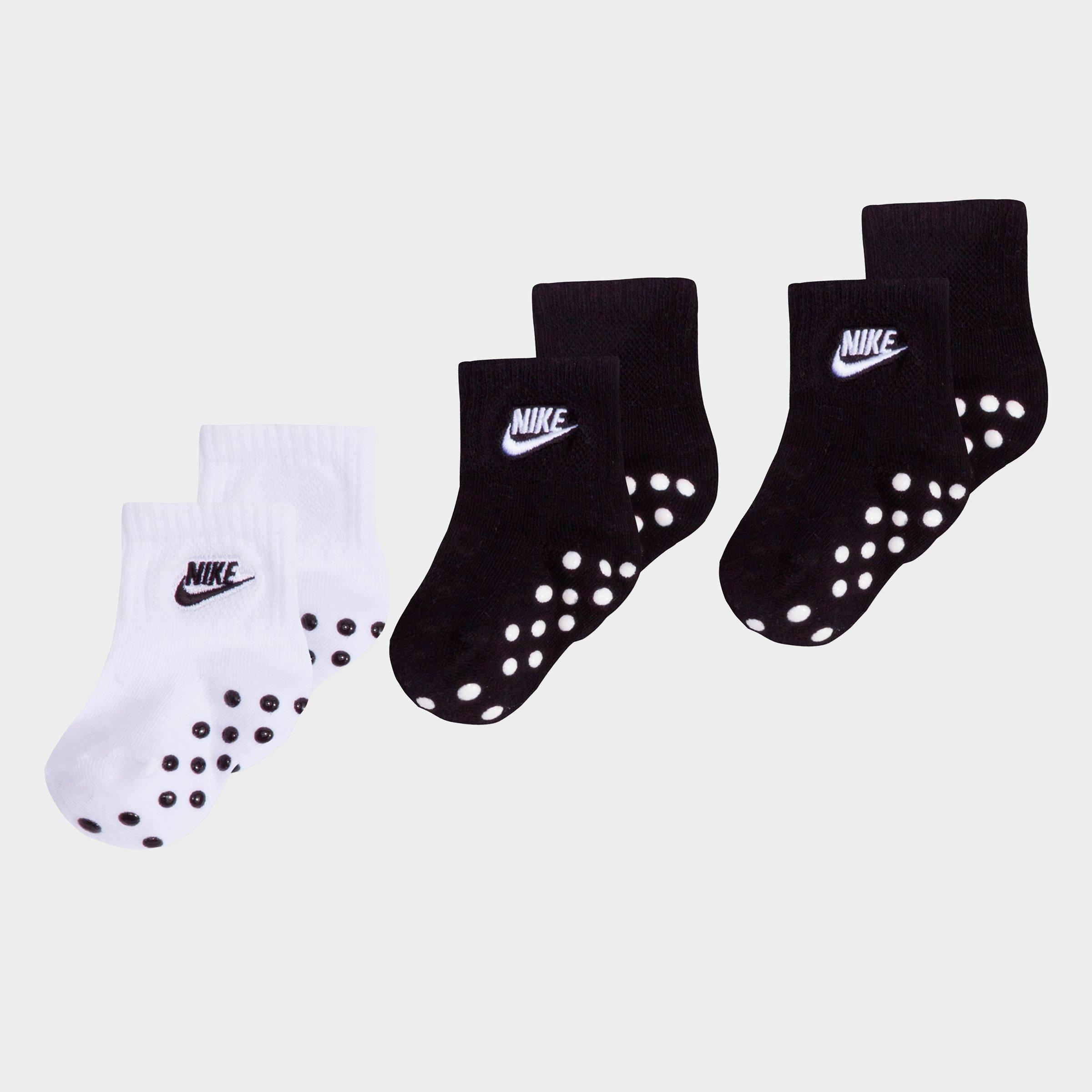 infant black nike socks