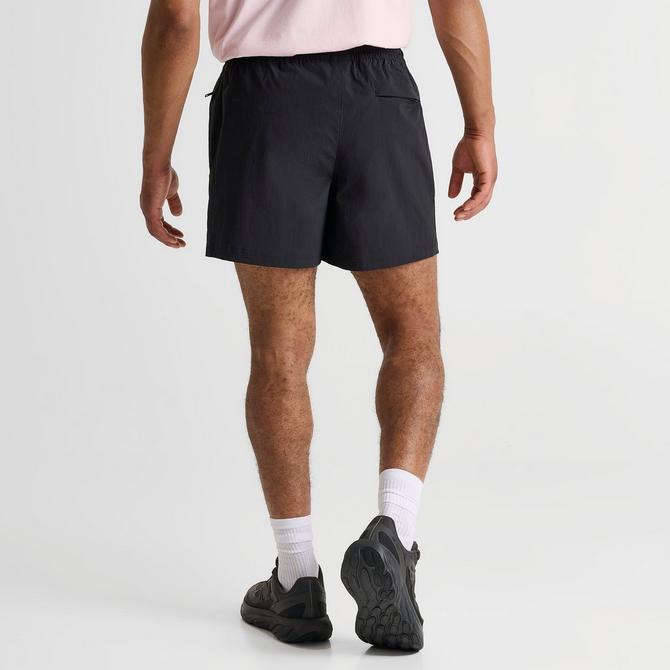 [angle] view of Men's New Balance Athletics 5" Woven Shorts in Black Click to zoom
