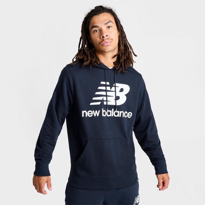 Men's New Balance Essentials Stacked Logo Pullover Hoodie | Finish Line