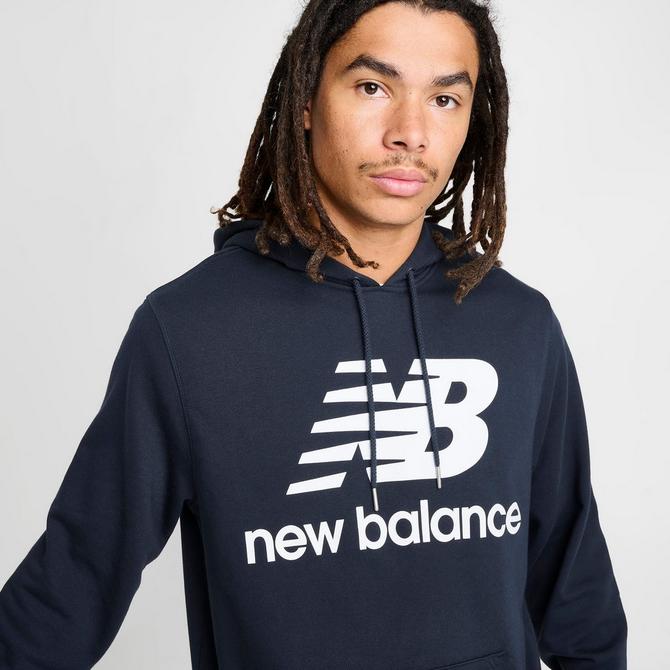 Men\'s New Balance Essentials Stacked Logo Pullover Hoodie | Finish Line