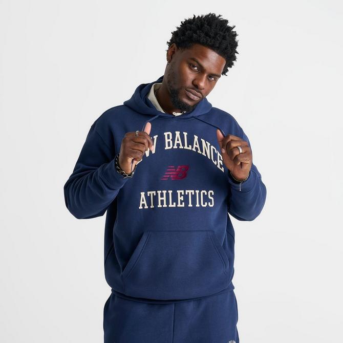 New balance navy hoodie sales