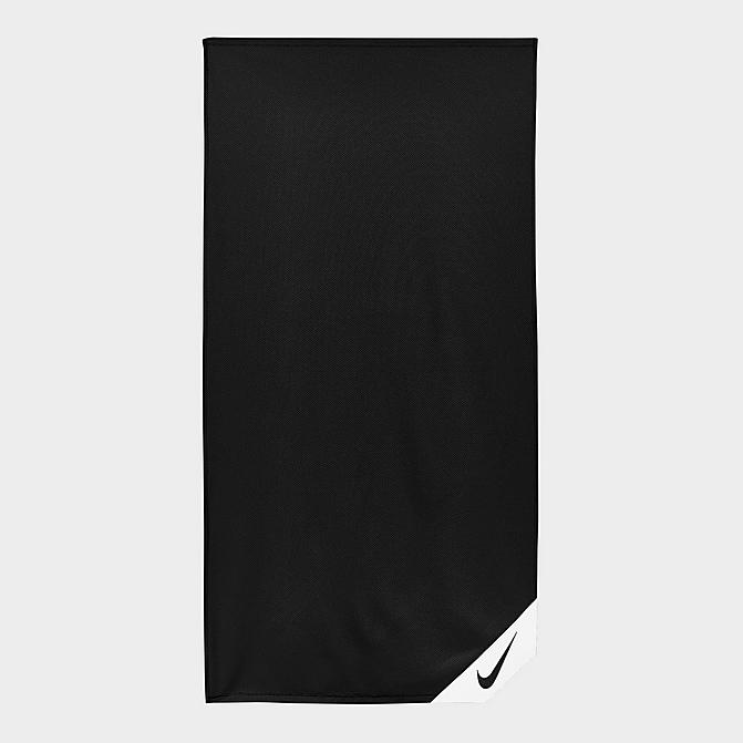 Front view of Nike Small Cooling Towel in Black/White Click to zoom