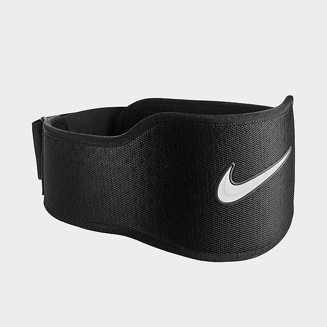 Right view of Nike Strength Training Belt in Black/Black/White Click to zoom