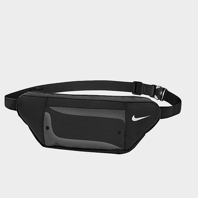 Alternate view of Nike Swoosh Waist Pack in Black/Black/SIlver Click to zoom