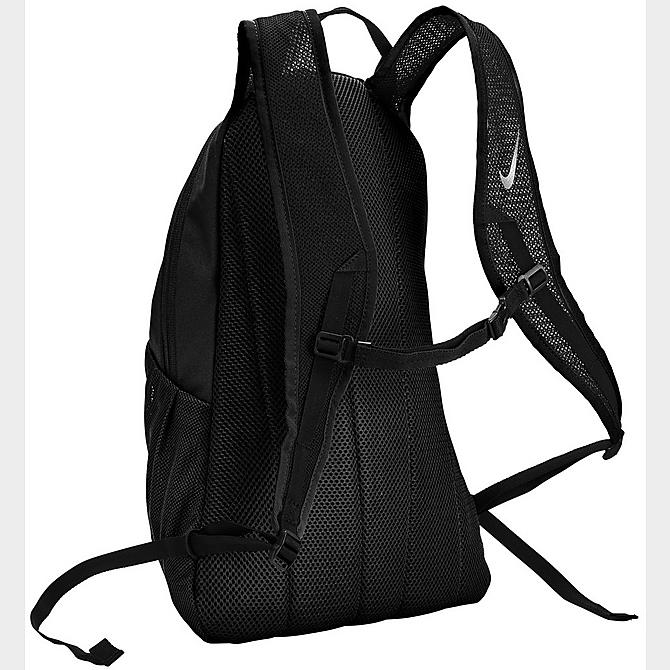 Back view of Nike Run Backpack in Black/Black/Pure Platinum/Silver Click to zoom