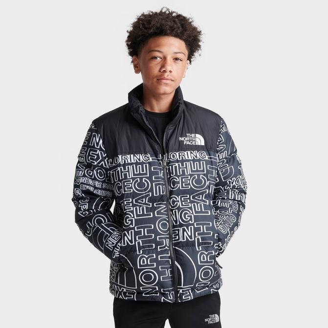 Kids black north face puffer online