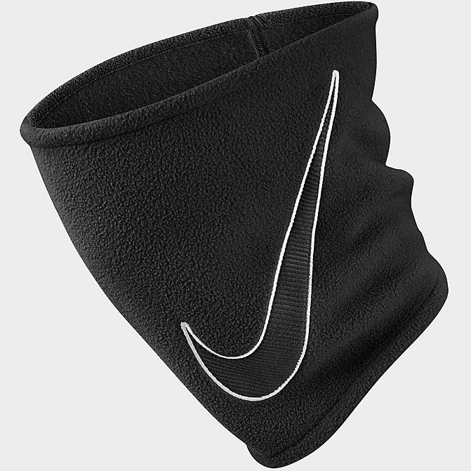 Front view of Nike Fleece Neck Warmer 2.0 in Black/White Click to zoom