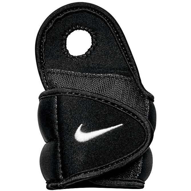 Three Quarter view of Nike Wrist Weights (1LB) in Black/White Click to zoom
