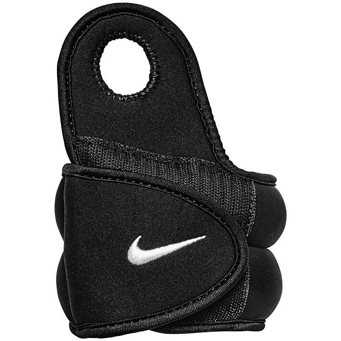 Three Quarter view of Nike Wrist Weights (2.5LB) in Black/White Click to zoom