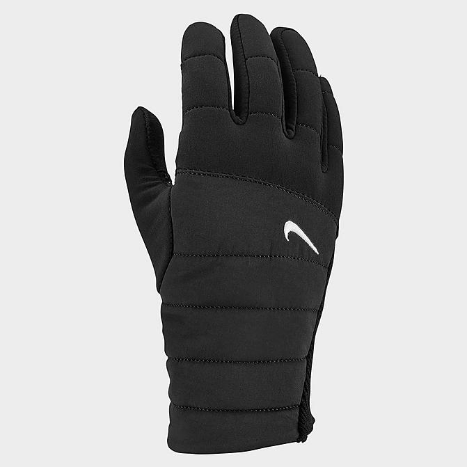 Front view of Women's Nike Quilted Gloves in Black/White Click to zoom