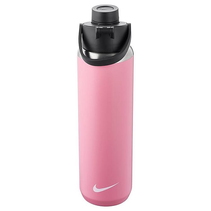 Alternate view of Nike 24oz Stainless Steel Recharge Chug Bottle in Elemental Pink/Black/White Click to zoom