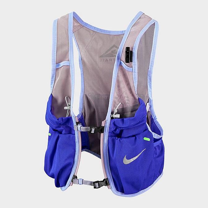 Right view of Women's Nike Running Trail Vest 2.0 in Plum Fog/Hyper Royal/Pink Rise/Lime Glow Click to zoom