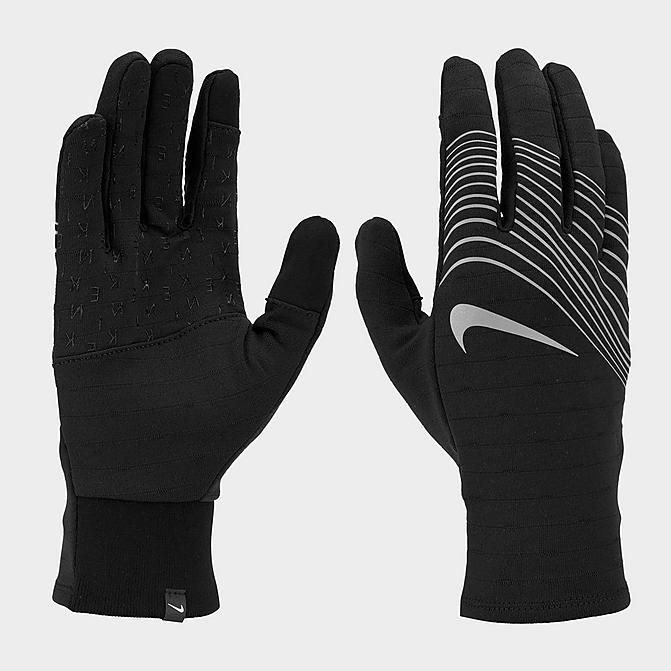 Front view of Men's Nike Sphere 4.0 360 Running Gloves in Black Click to zoom