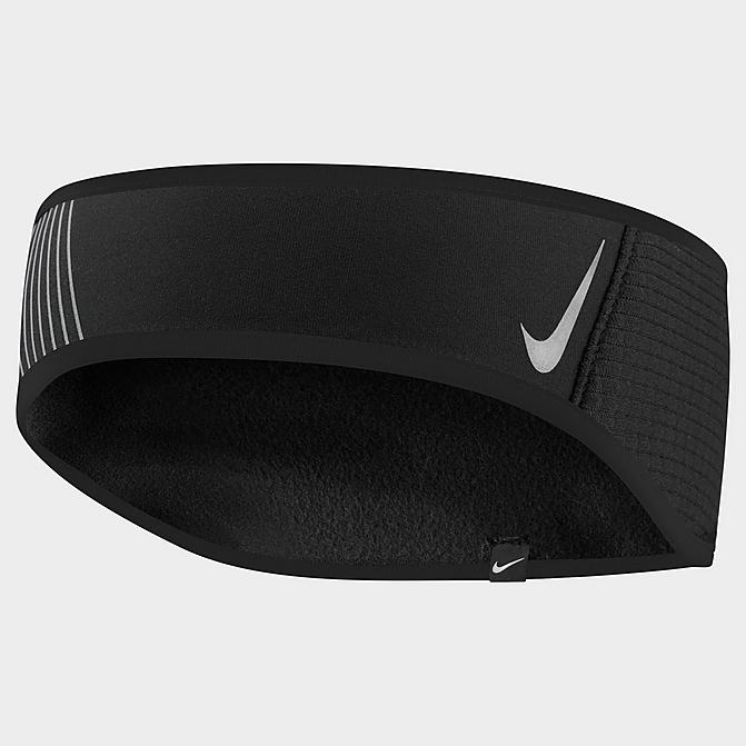 Front view of Men's Nike Headband 2.0 in Black/Black/Silver Click to zoom