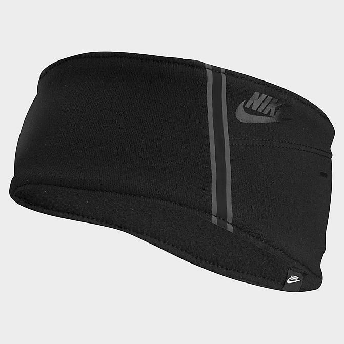 Back view of Men's Nike Tech Fleece Headband in Black/Black/Black/Black Click to zoom