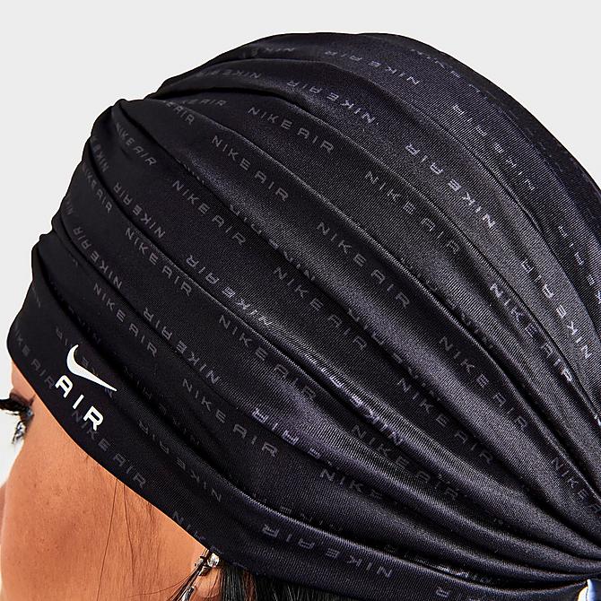 Alternate view of Women's Nike Printed Head Wrap in Black/Dark Smoke Grey/White Click to zoom