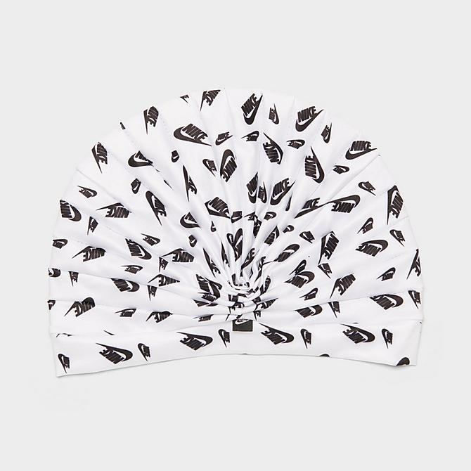 Back view of Women's Nike Printed Head Wrap in White/Black Click to zoom