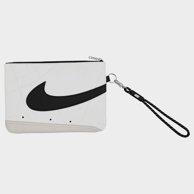 Right view of Nike Icon Blazer Large Wristlet in White/White/Black Click to zoom
