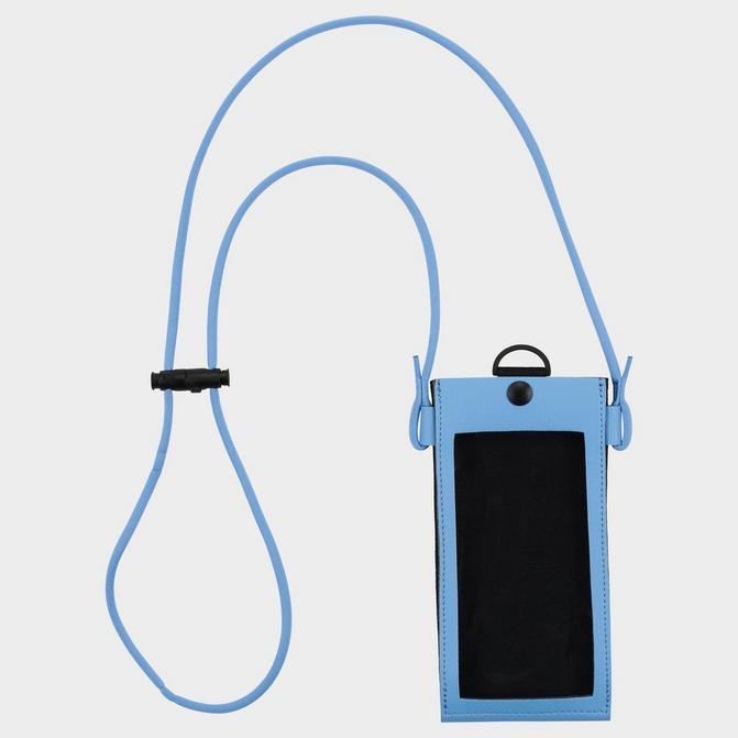 Right view of Nike Premium Phone Crossbody Bag in White/Blue Click to zoom