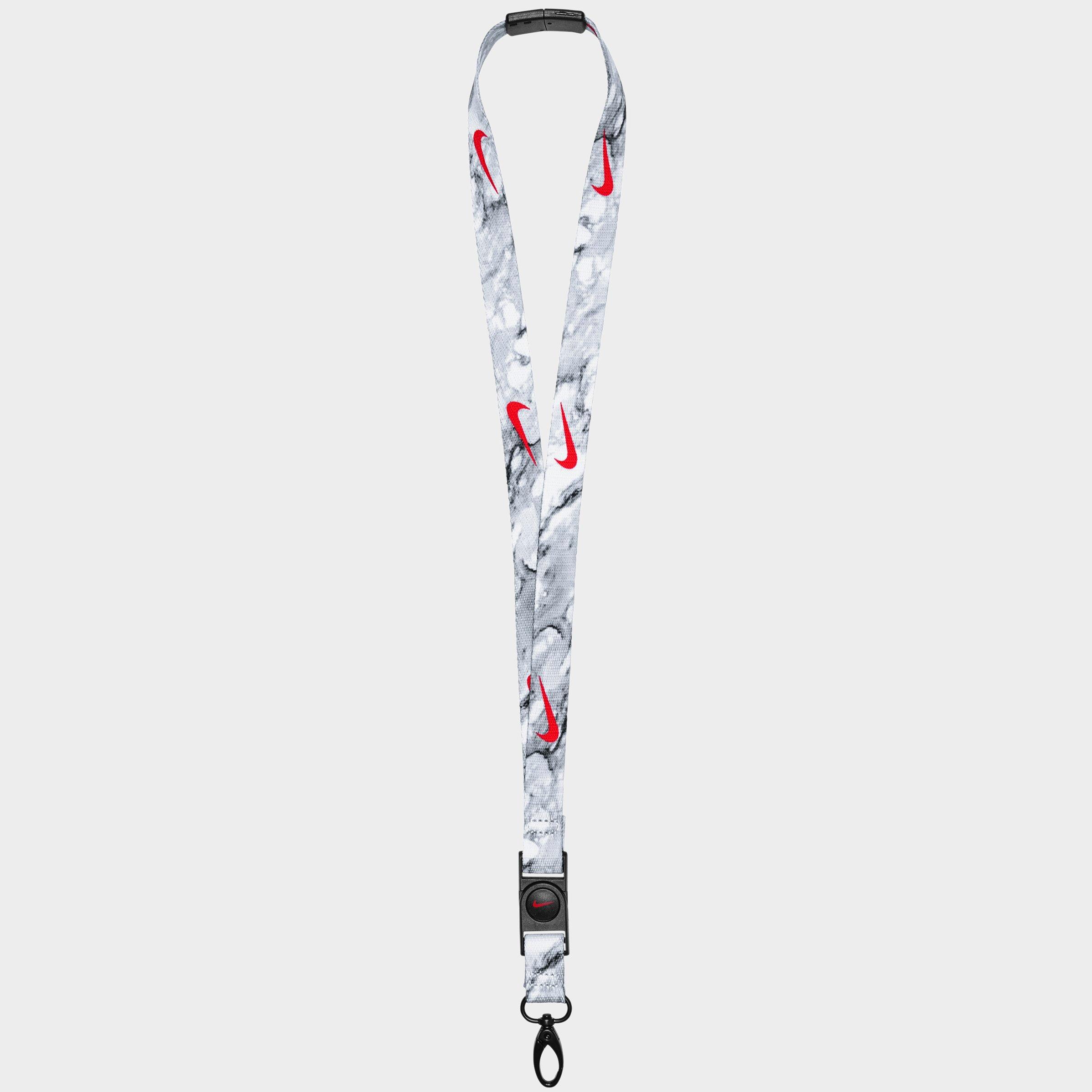 white nike lanyard