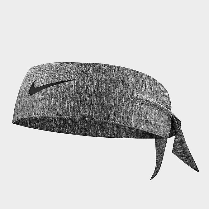 Front view of Nike Dri-FIT Head Tie 3.0 in Charcoal Heather Click to zoom