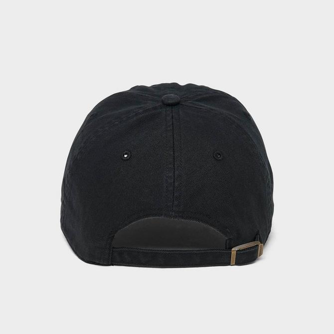Back view of New Balance '47 Clean Up Strapback Hat in Black Click to zoom