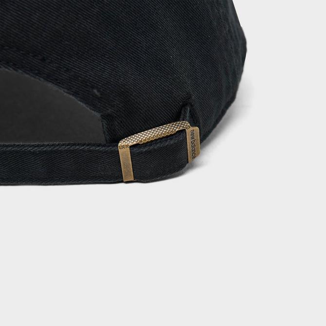 Top view of New Balance '47 Clean Up Strapback Hat in Black Click to zoom