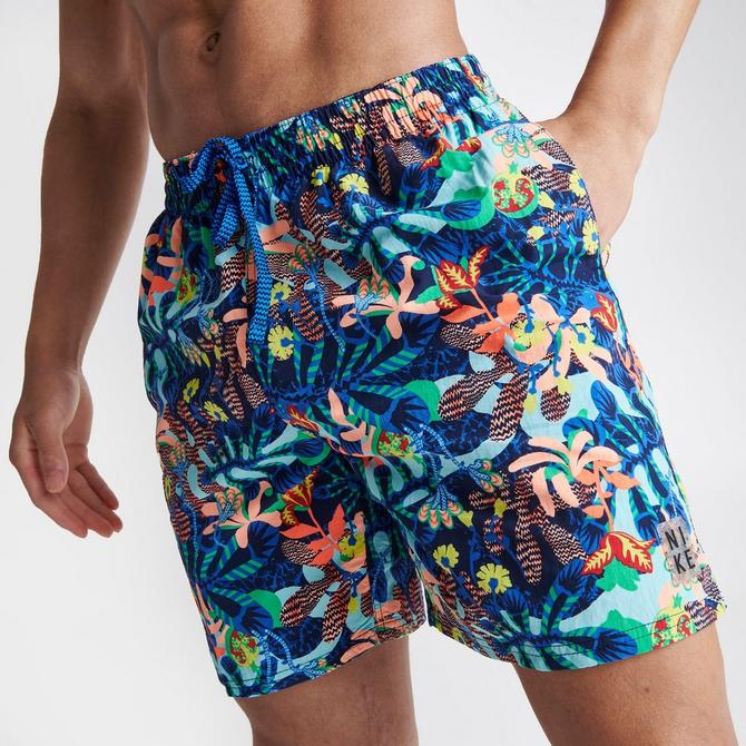 adidas Originals Monogram Swim Shorts - Blue, Men's Swim