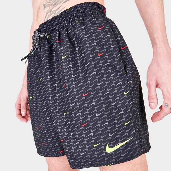 Medaille Intuïtie som Men's Nike Swoosh All-Over Print 5-Inch Swim Shorts| Finish Line