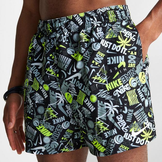 Men's Nike Happy Daze Print 5" Swim Shorts Finish Line