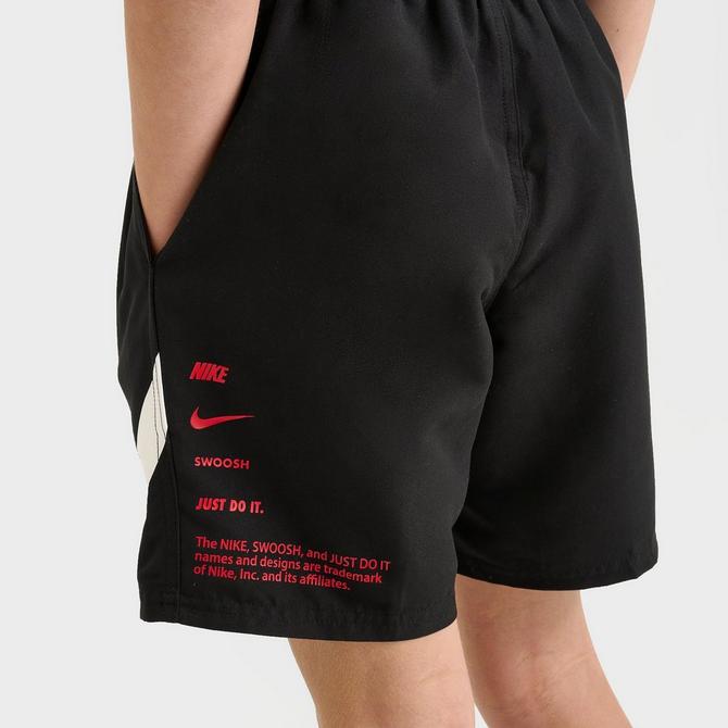 Kids' Nike Stacked Logo Swim Shorts| Finish Line
