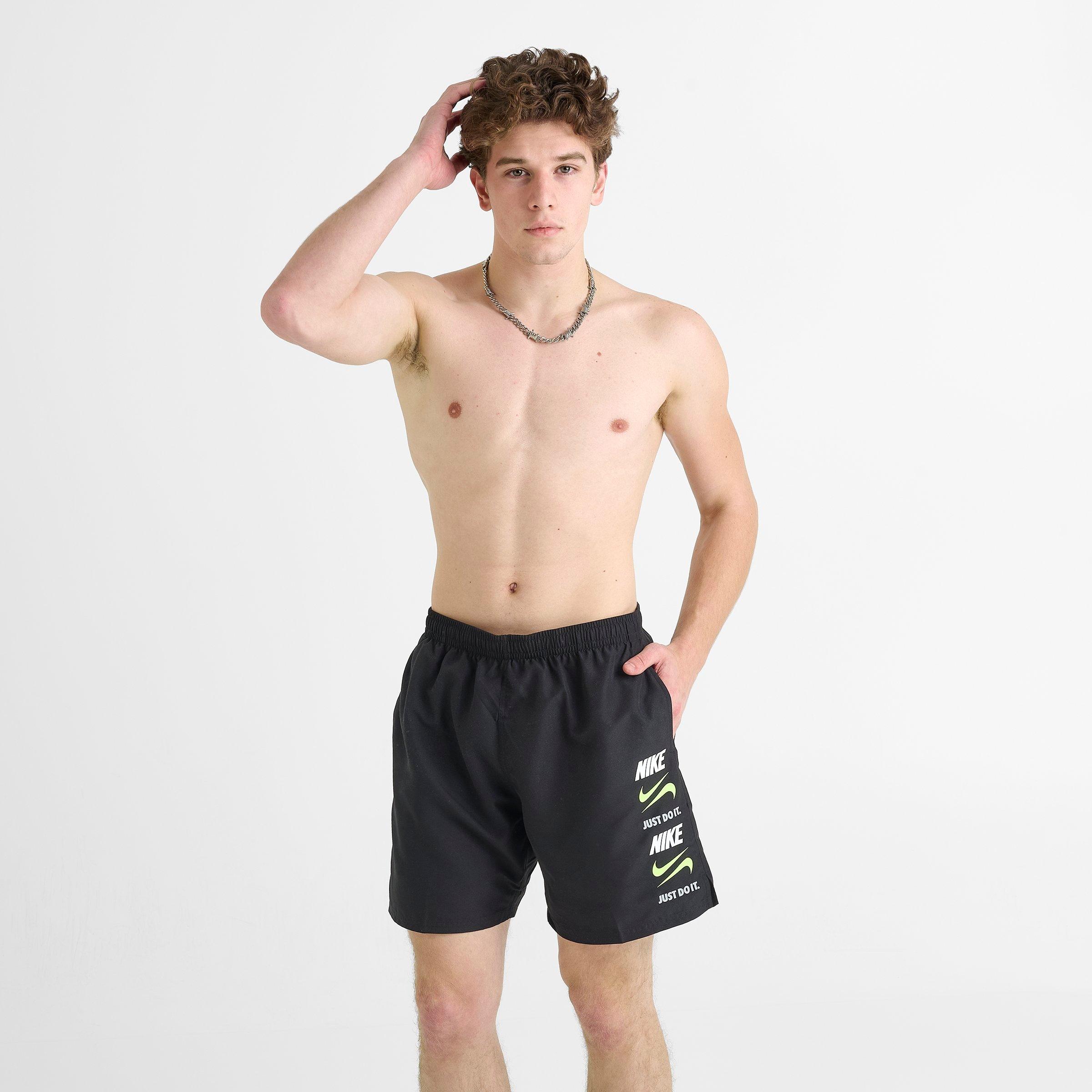 Men's Nike Swim Stack Logo Volley Shorts | Finish Line
