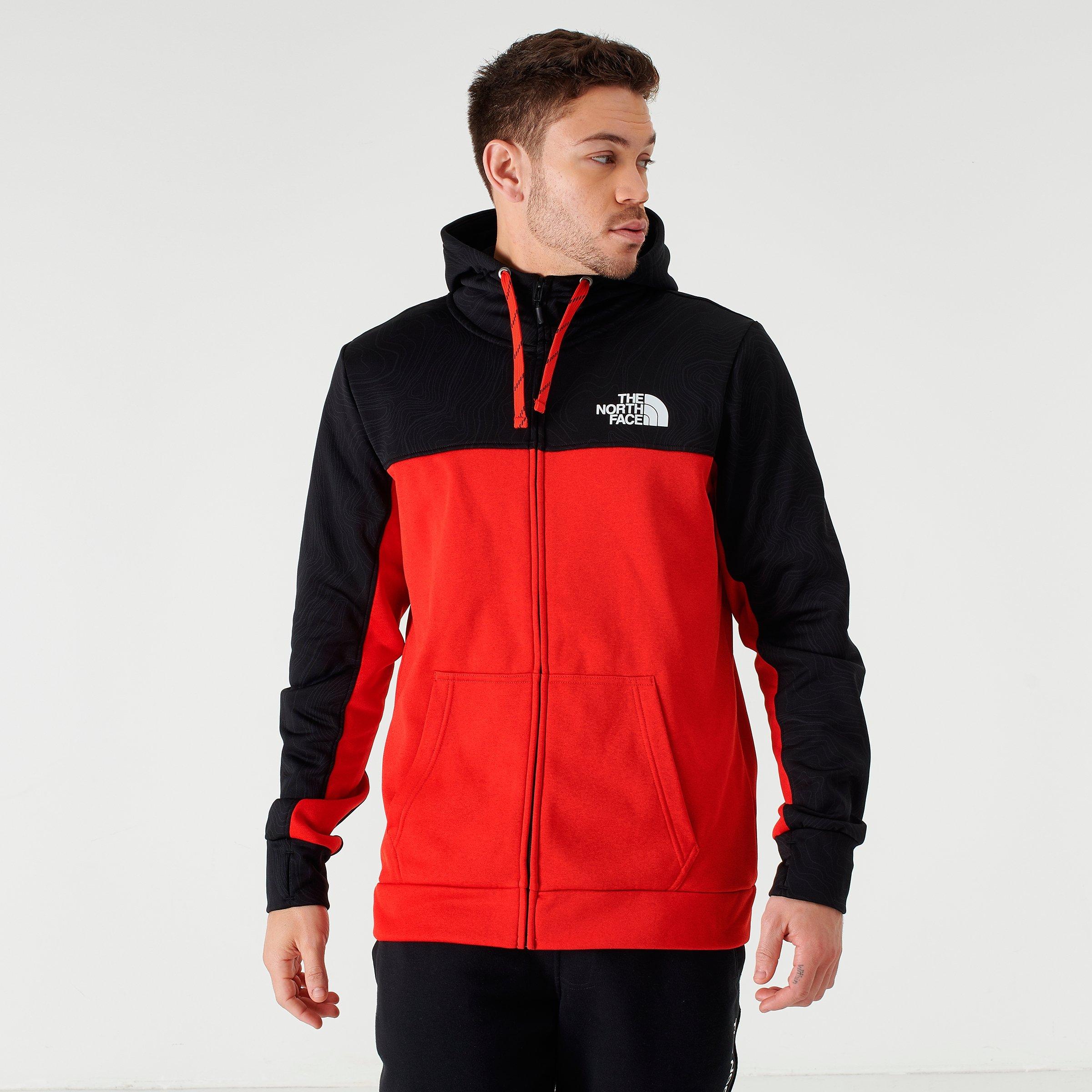 the north face m surgent bloc fz hoodie