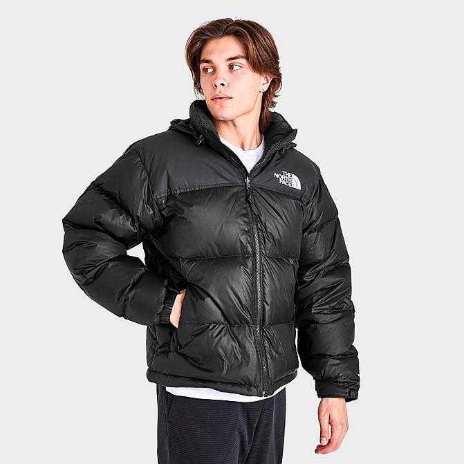 Front view of Men's The North Face 1996 Retro Nuptse Jacket in Black Click to zoom