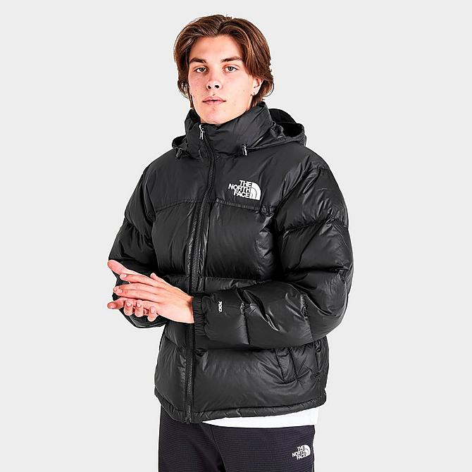 Back Left view of Men's The North Face 1996 Retro Nuptse Jacket in Black Click to zoom