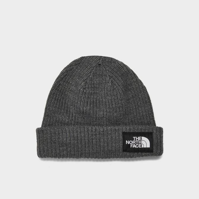 The North Face Beanie Cream Colored With Black Writing