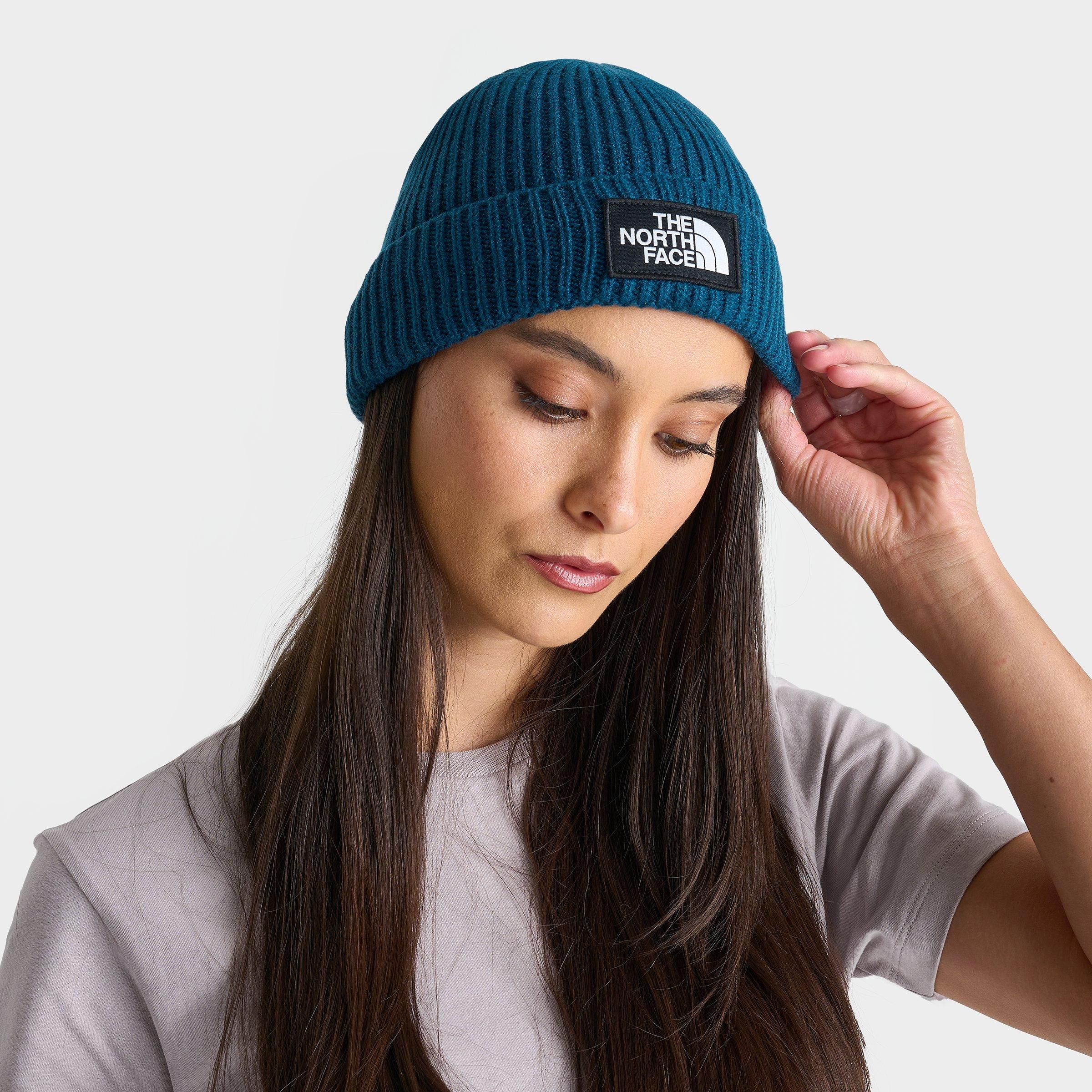 The North Face TNF Logo Box Cuffed Beanie Hat Finish Line