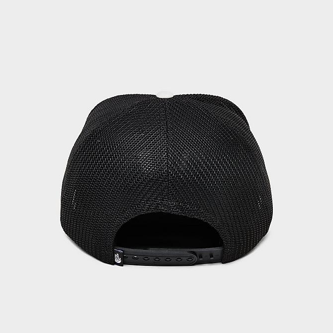 Left view of The North Face Keep It Patched Structured Trucker Hat in TNF Black/Earthscape Patch Click to zoom