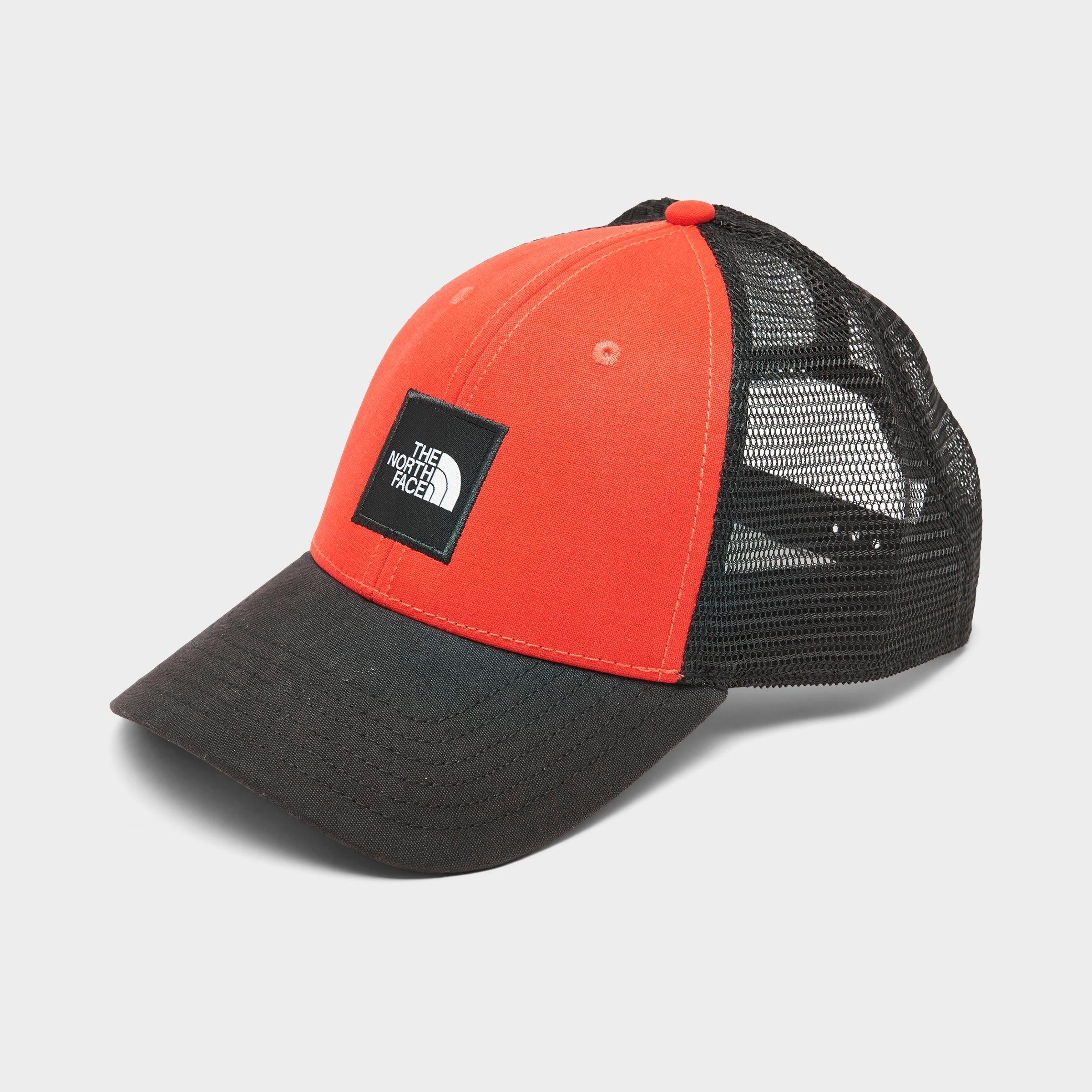 red north face hat