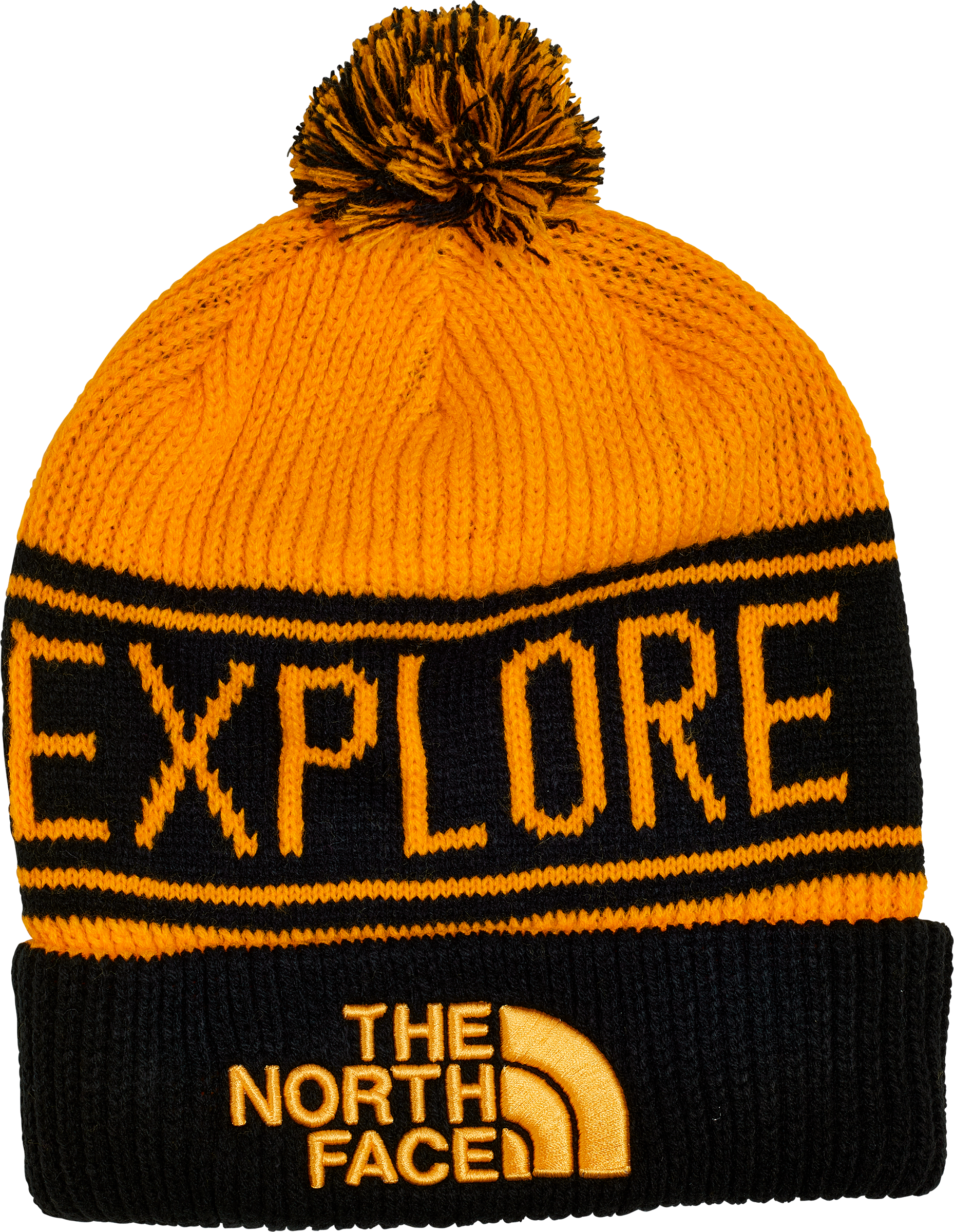 the north face orange beanie