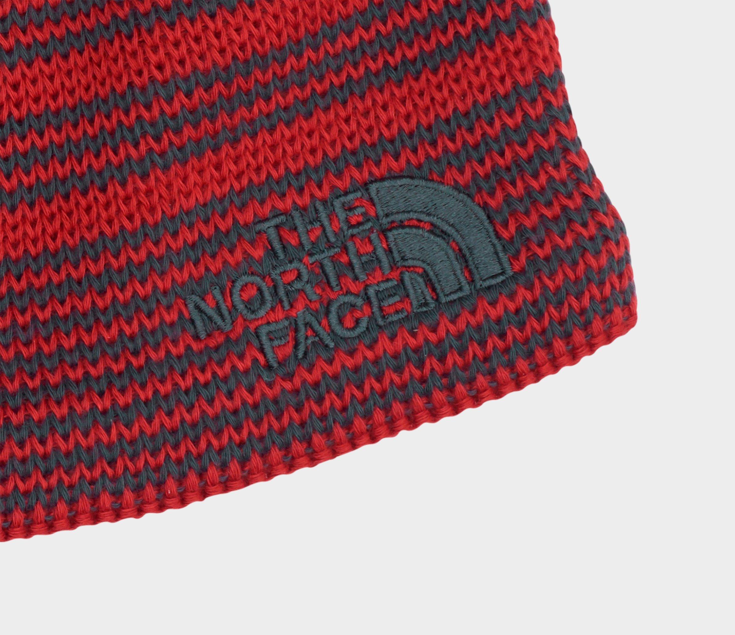 north face red beanie