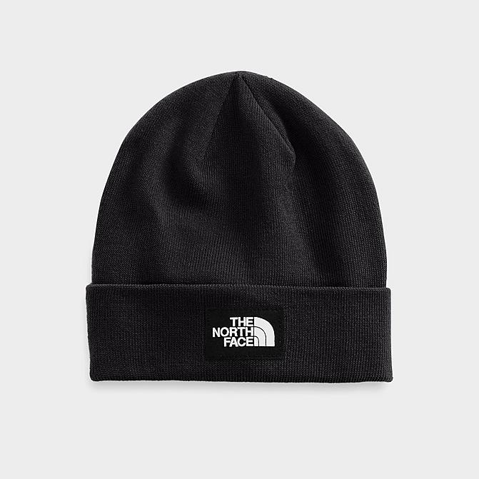 [angle] view of The North Face Dock Worker Recycled Beanie Hat in TNF Black Click to zoom