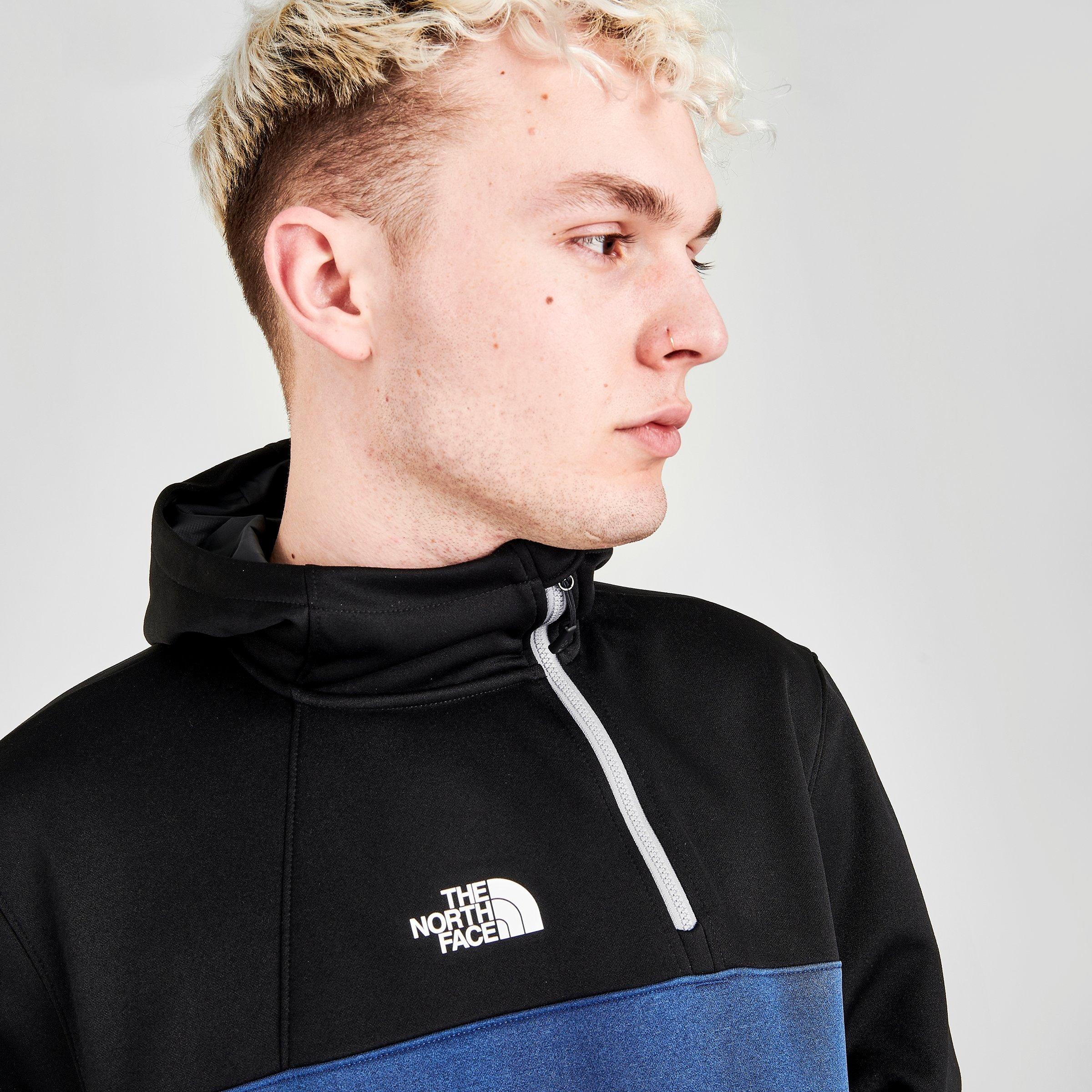 the north face half zip hoodie