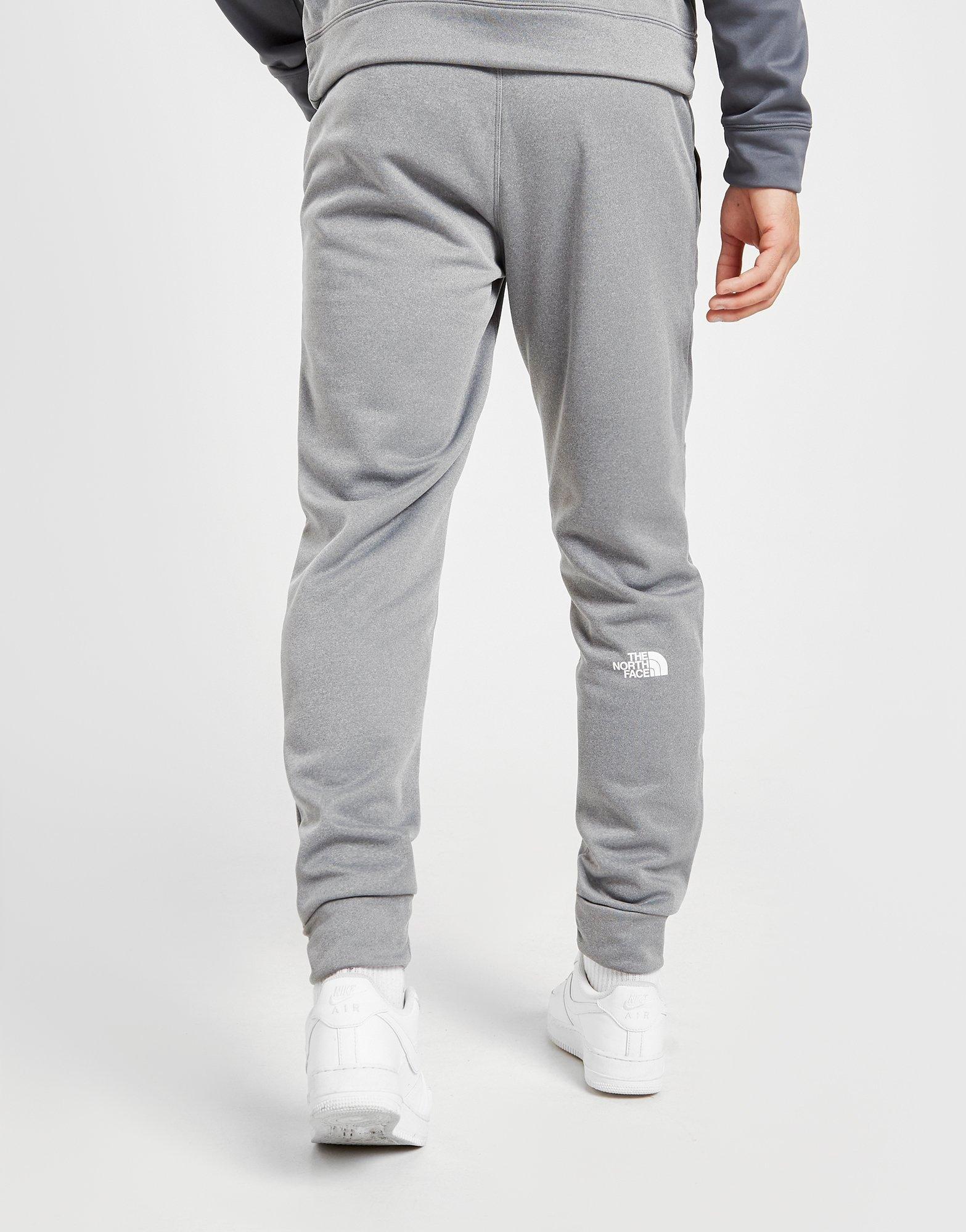 mens grey north face joggers