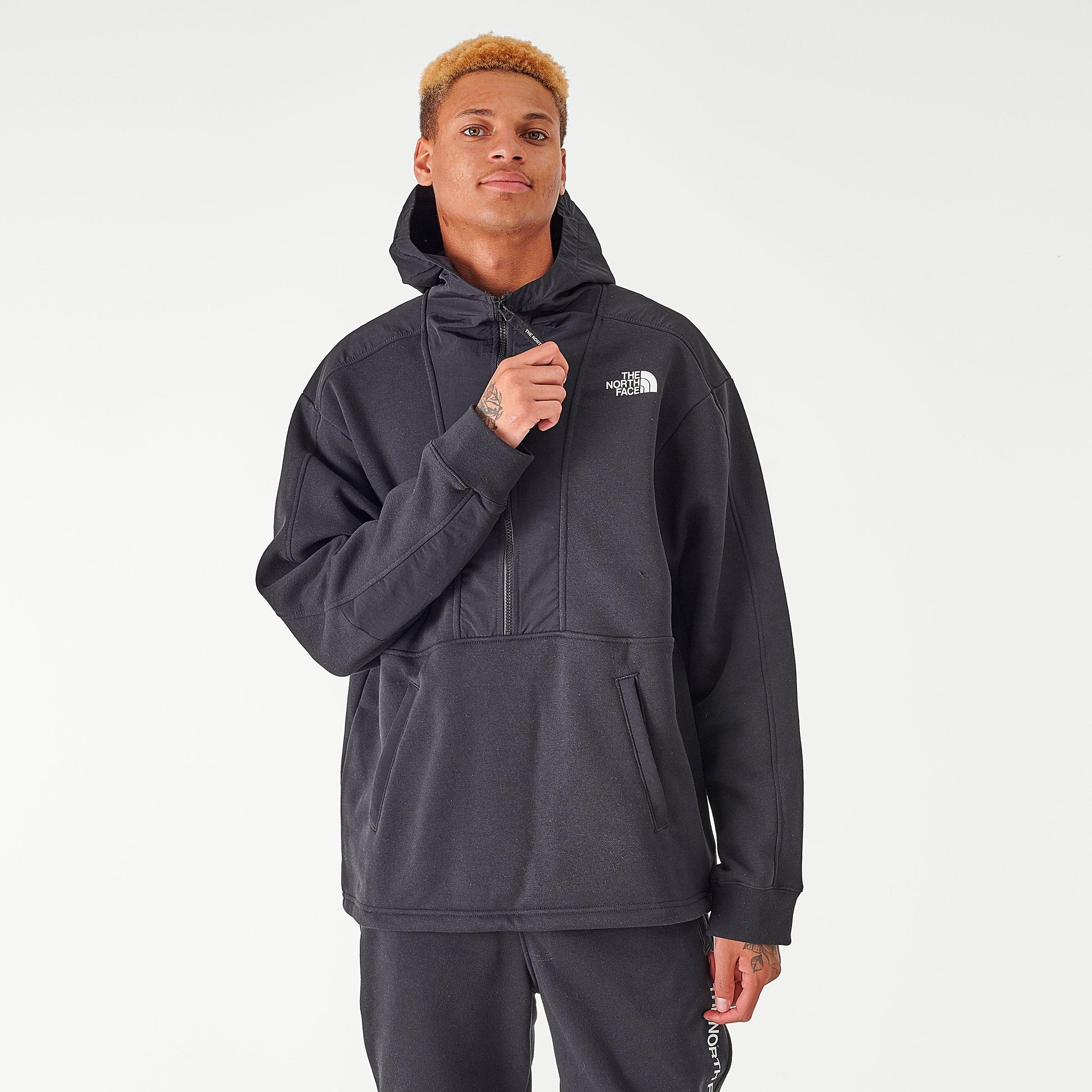 the north face half zip hoodie