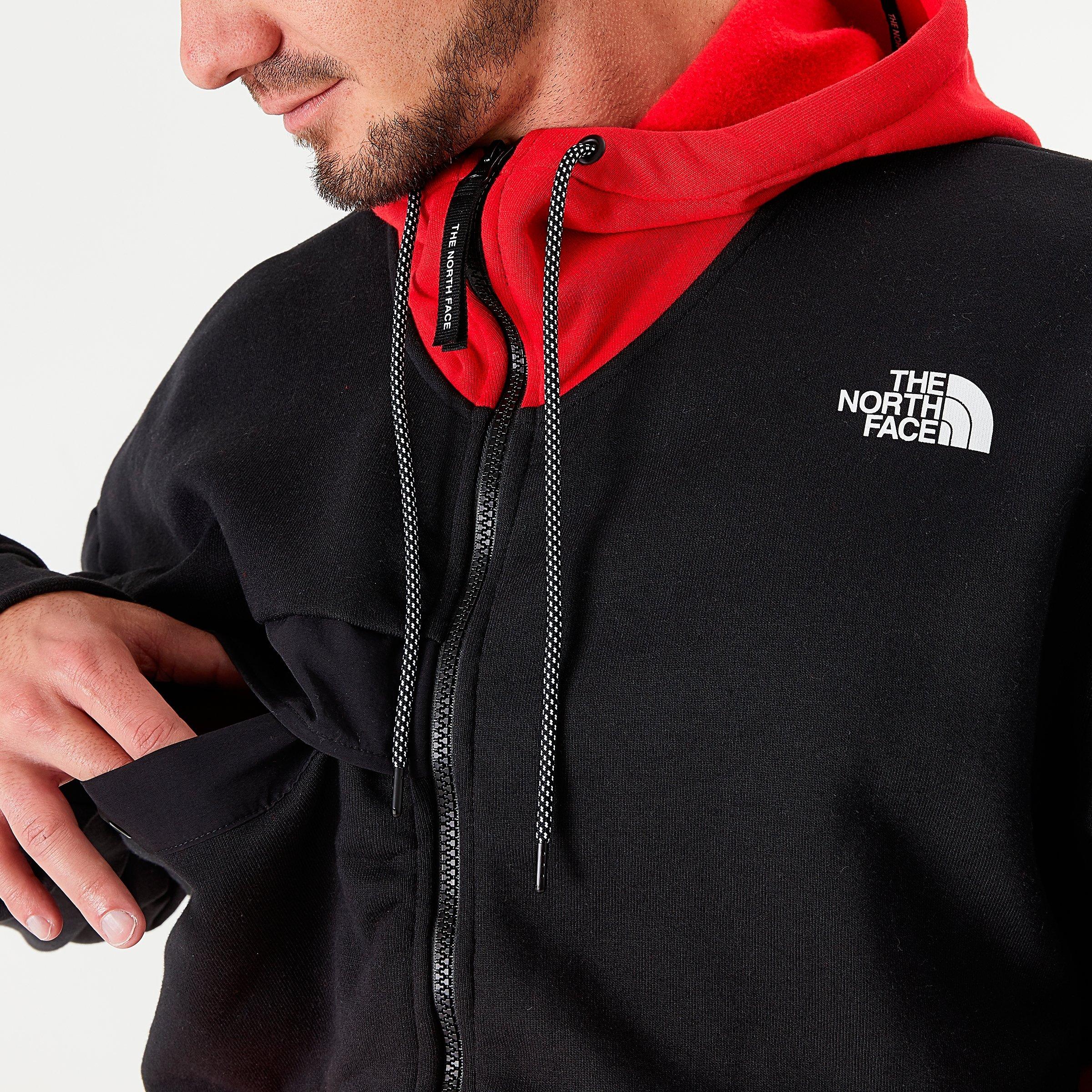 north face men's zip hoodie