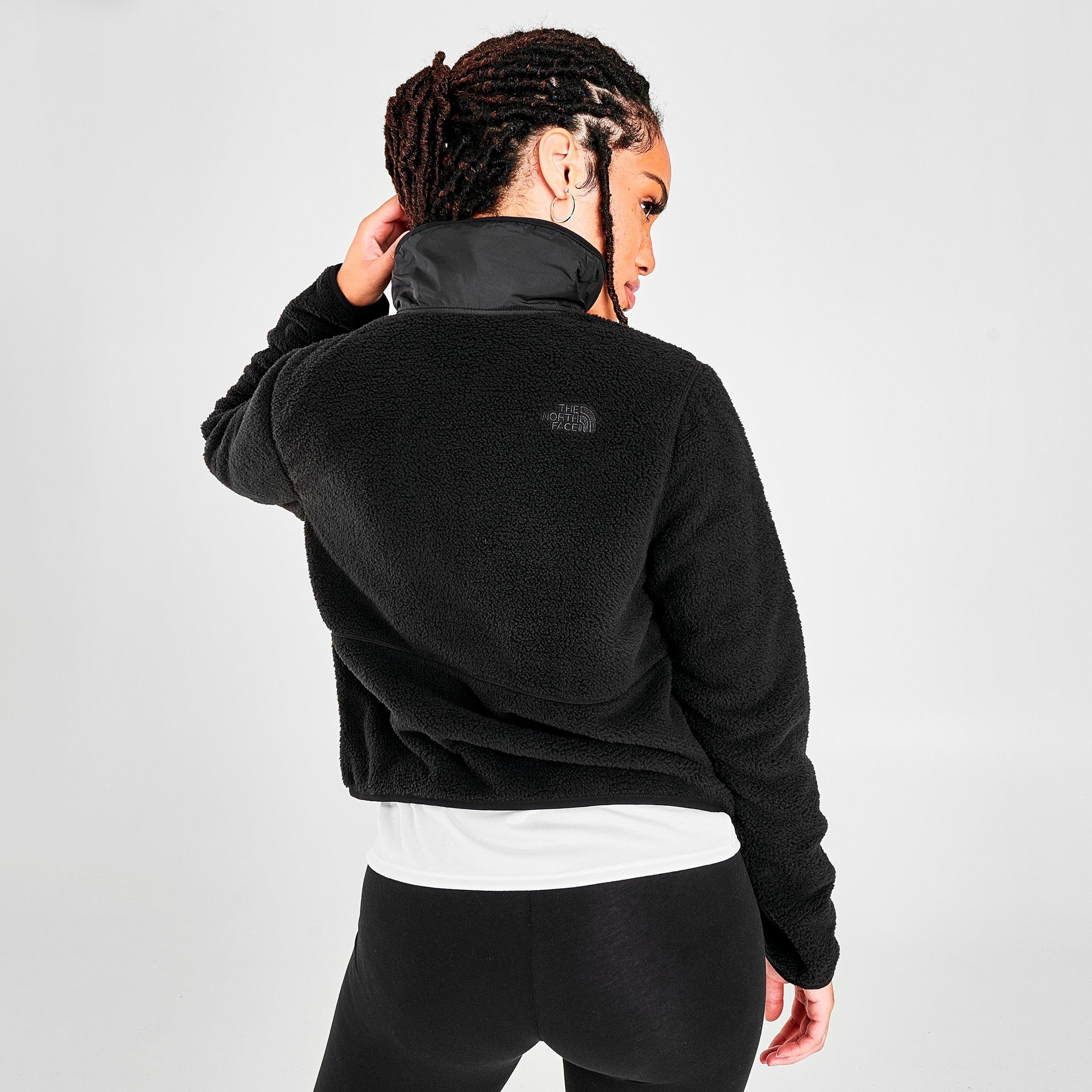 the north face drawstring waist crop hoodie